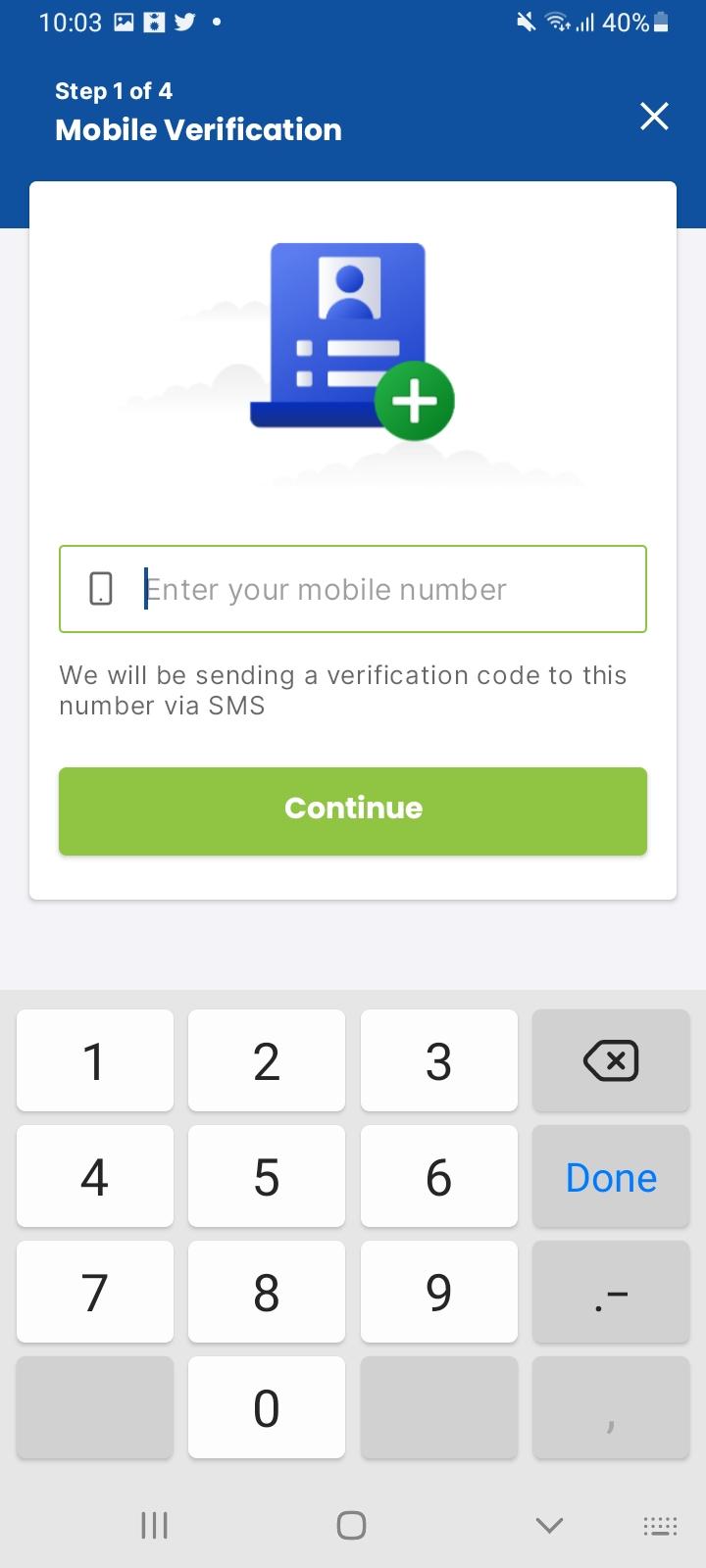 Enter Mobile Number - Image