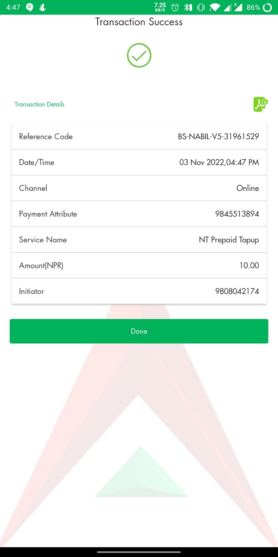 Transaction Success - Image