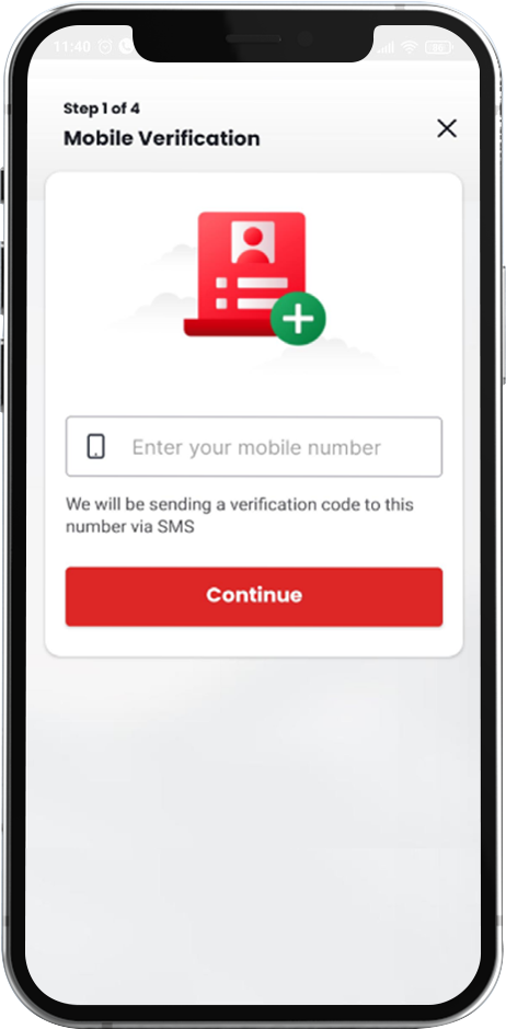 Enter Mobile Number - Image