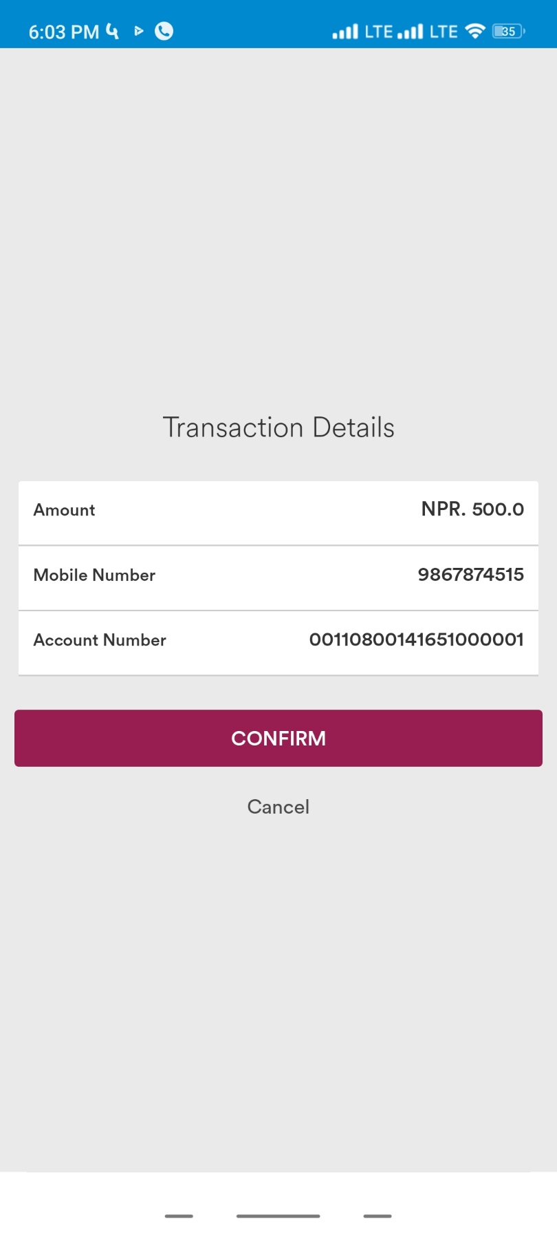 Confirm Details - Image