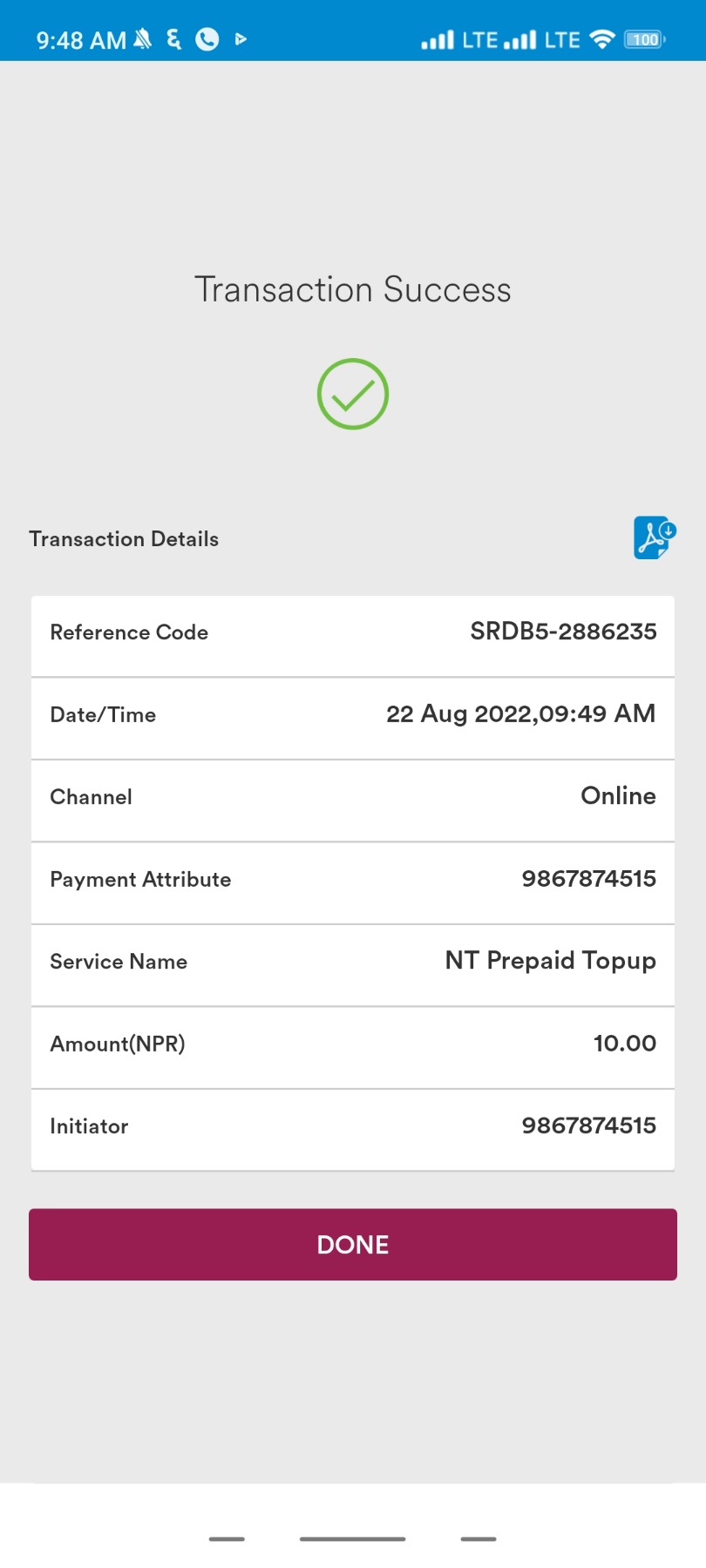 Transaction Success - Image
