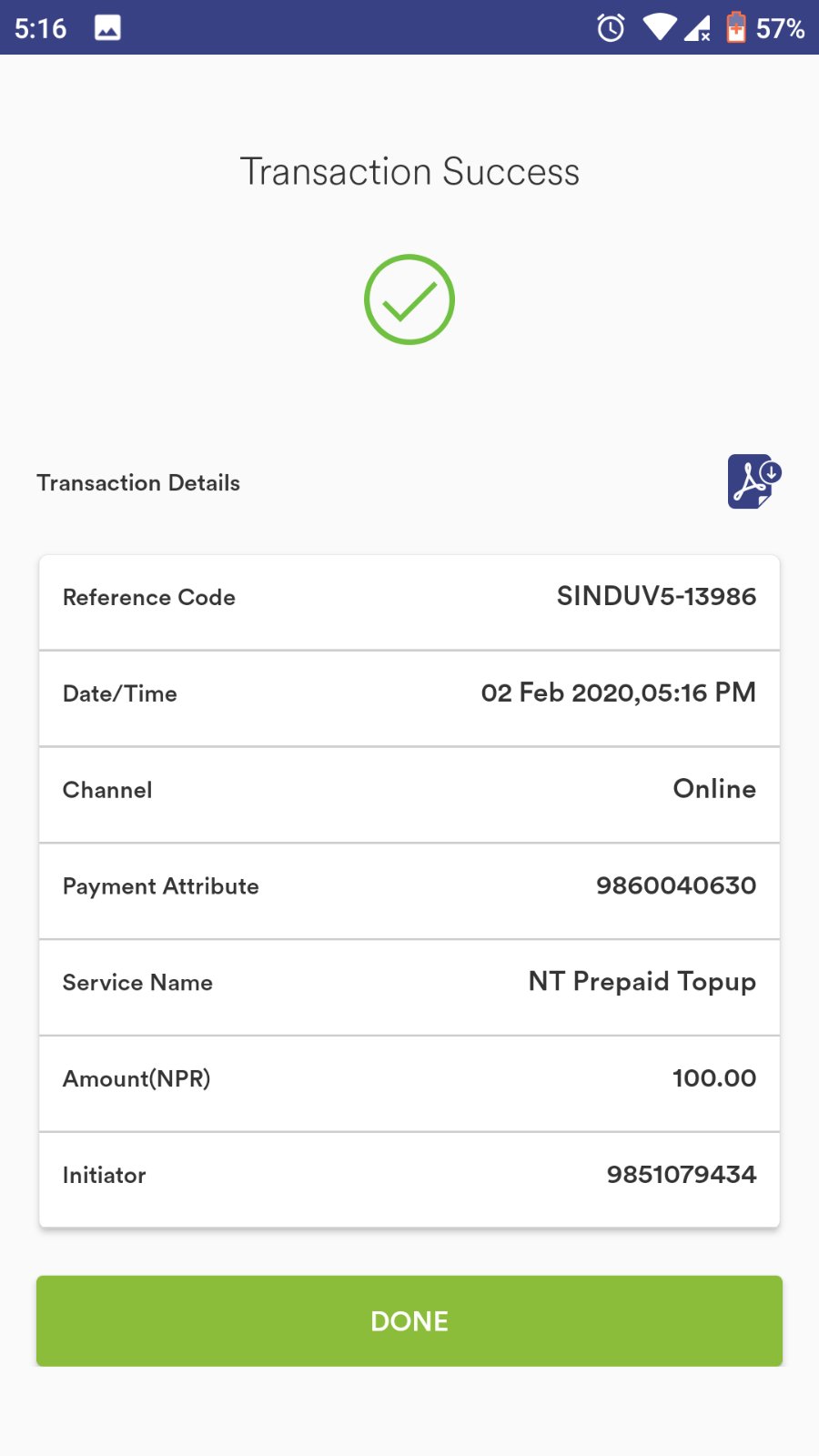 Transaction Success - Image